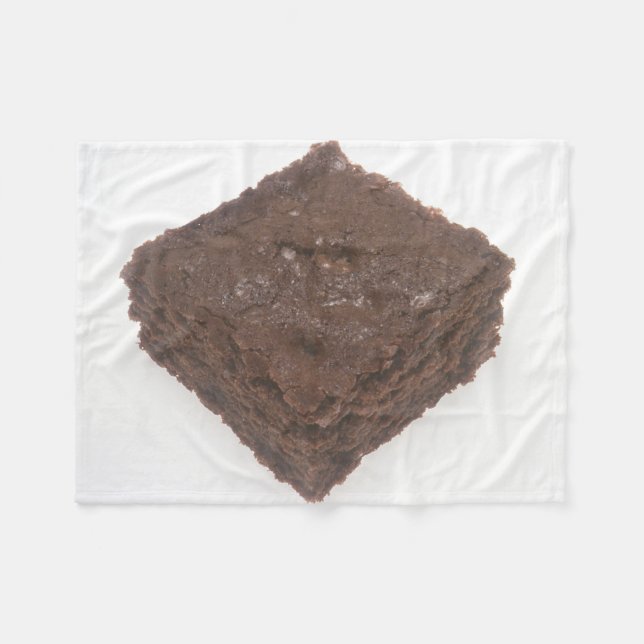 Chocolate Brownie Fleece Blanket (Front (Horizontal))