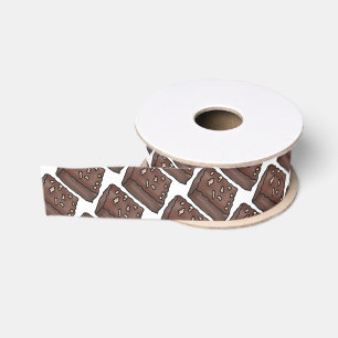 Chocolate Brownie sweet treat ribbon Grosgrain Ribbon