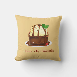 Chocolate Brownie With Vanilla Ice Cream Cushion