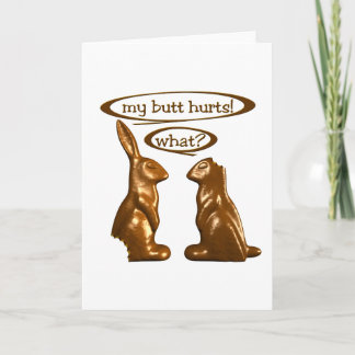 Chocolate bunnies card