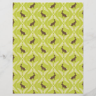 Chocolate Bunnies Scrapbook Paper A
