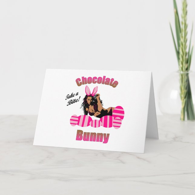 Chocolate Bunny Card (Front)