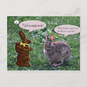 Chocolate Bunny Postcard