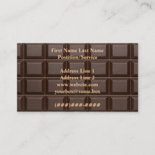 Chocolate Business Card