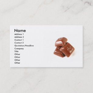 Chocolate Business Card