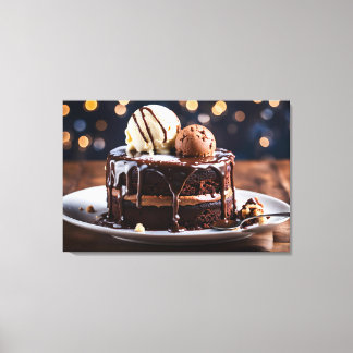 Chocolate Cake Canvas Print