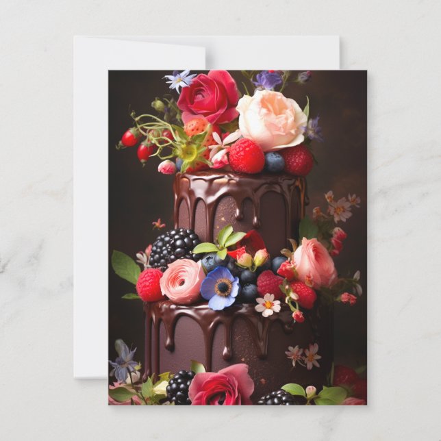 Chocolate Cake Card (Front)