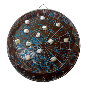 Chocolate cake dartboard