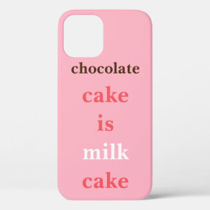 Chocolate Cake is Milk Cake Case-Mate iPhone Case