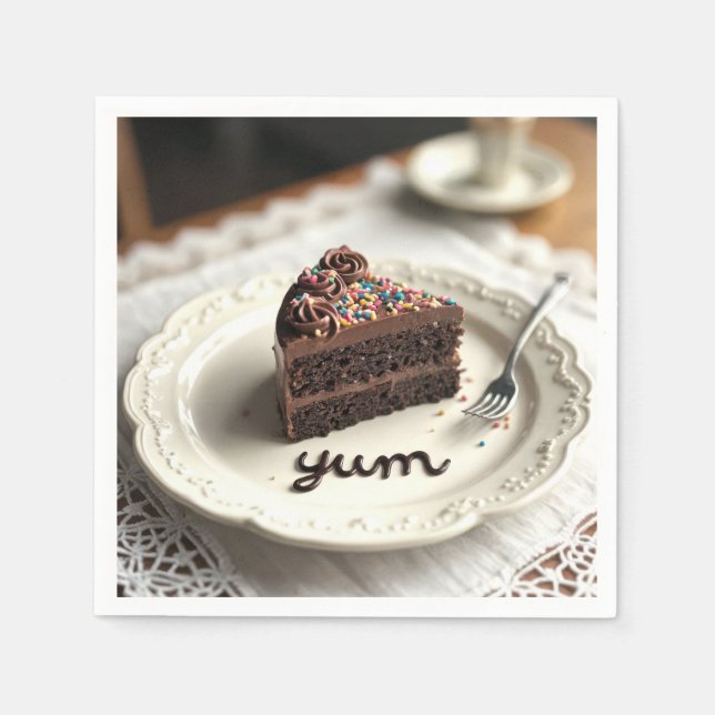 Chocolate Cake  Napkin (Front)