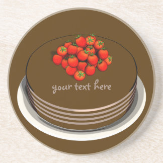 Chocolate Cake Party Sandstone Coaster