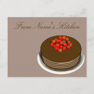 Chocolate Cake Recipe Card