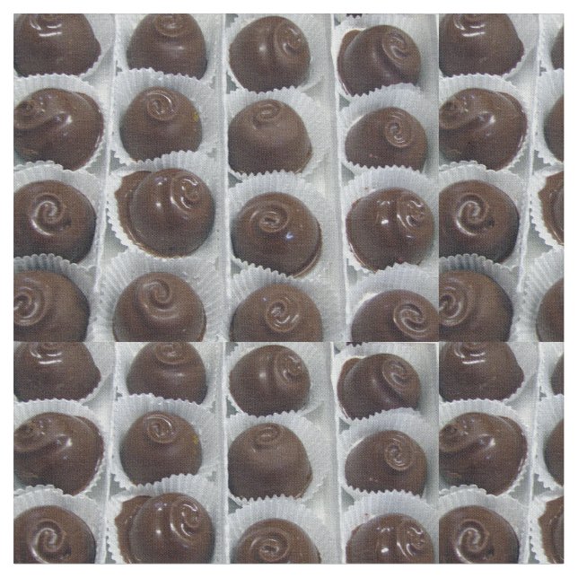 Chocolate Candies Fabric (Close Up)