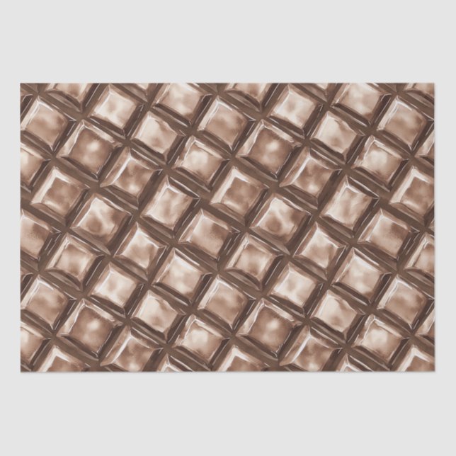 Chocolate Candy Bar Birthday Tissue Paper (Front)