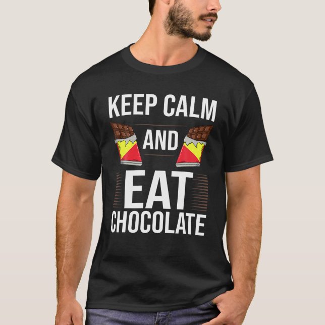 Chocolate Candy Bar Choco Dark Keto T-Shirt (Front)