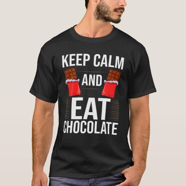 Chocolate Candy Bar Choco Dark Keto T-Shirt (Front)