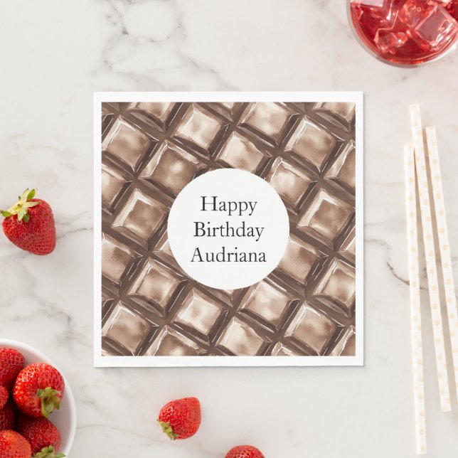 Chocolate Candy Bar   Napkin (Insitu)