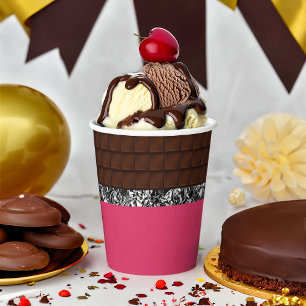 Chocolate Candy Bar Paper Cups
