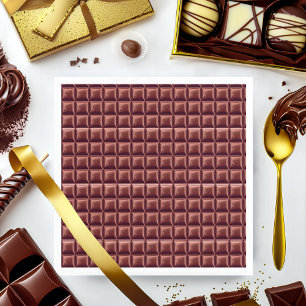 Chocolate Candy Bar Party Napkin