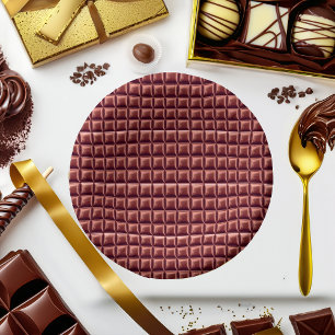 Chocolate Candy Bar Party Paper Plate