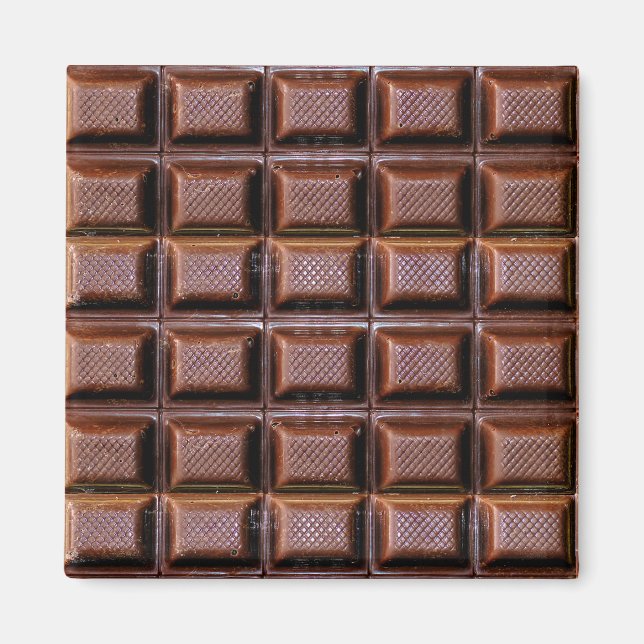 Chocolate Candy Bar Squares Magnet (Front)