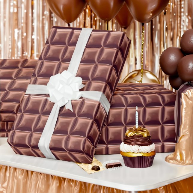 Chocolate Candy Bar Wrapping Paper (Creator Uploaded)