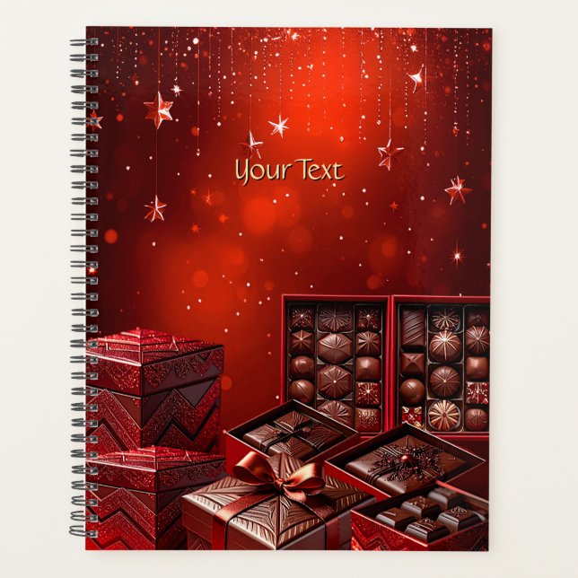 Chocolate Candy Christmas Holiday Planner (Front)