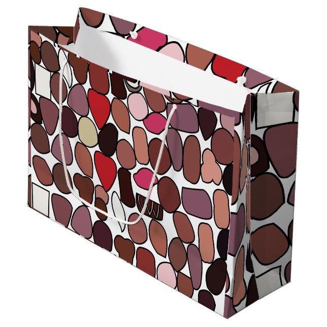 Chocolate Candy Confectionery Birthday Party Large Gift Bag (Front Angled)