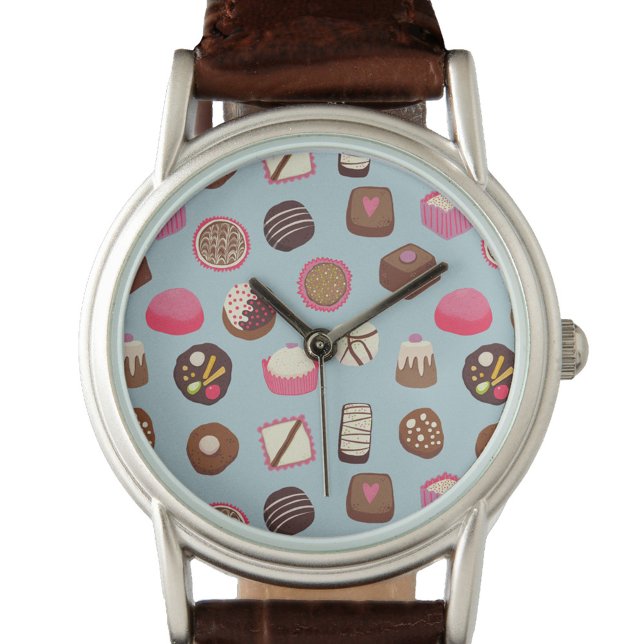 Chocolate Candy Confectionery Watch (Fun Chocolate Candy pattern watch)