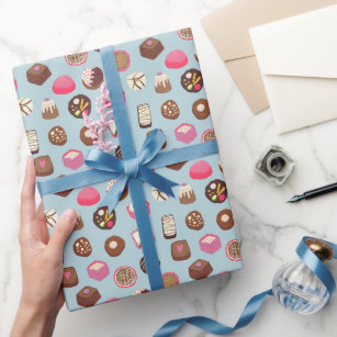 Dark Chocolate pattern Wrapping Paper