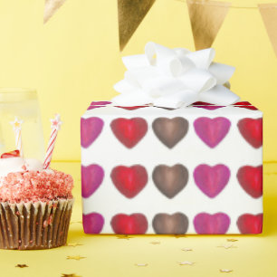 Chocolate Candy Hearts Valentine's Day Love Print Wrapping Paper