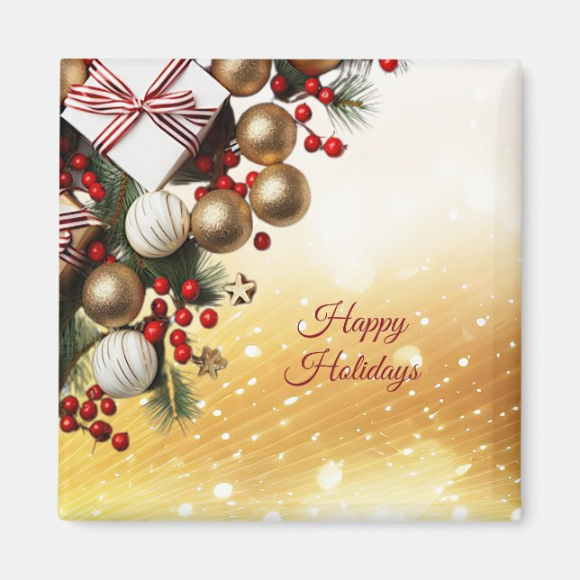  Chocolate Candy Holiday Christmas Magnet (Front)