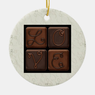 Chocolate Candy Love - SRF Ceramic Tree Decoration