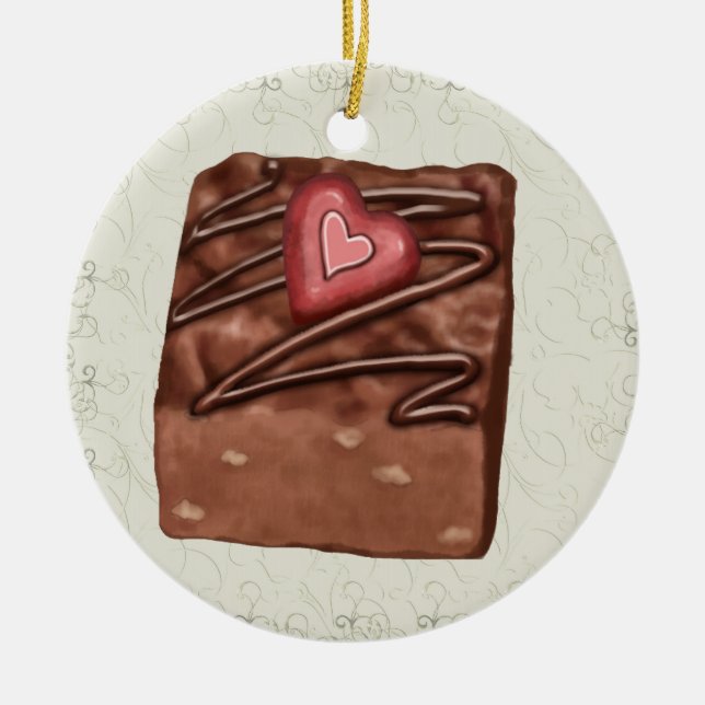 Chocolate Candy Love - SRF Ceramic Tree Decoration (Front)