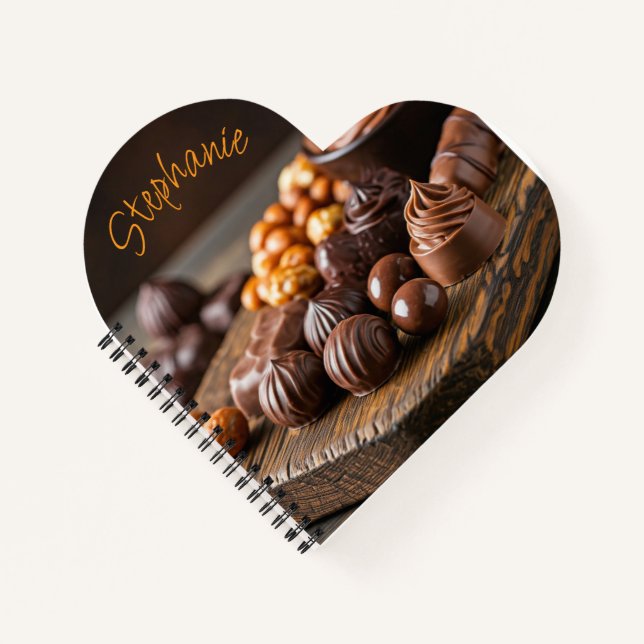 Chocolate Candy Personalized Notebook (Front)