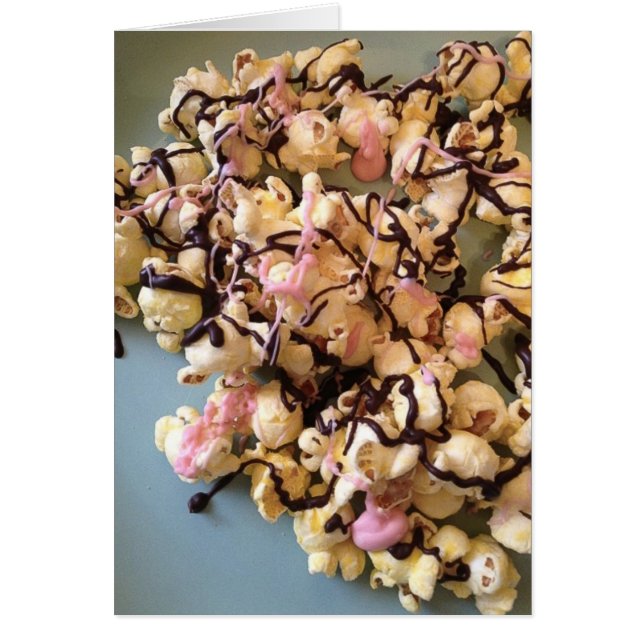 Chocolate Candy Popcorn with Editable Text (Front)