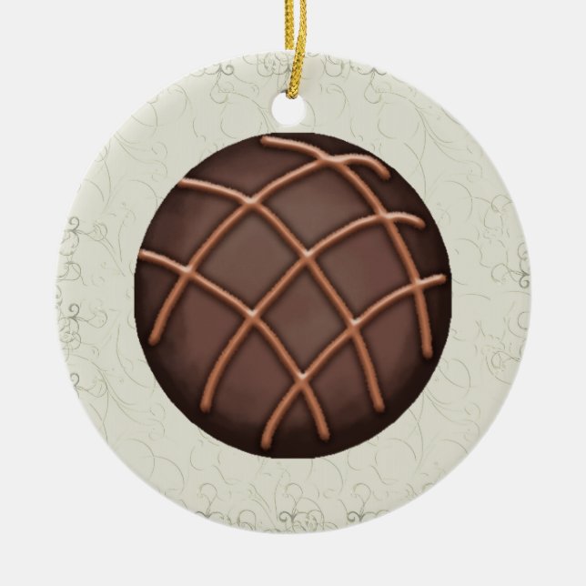 Chocolate Candy - SRF Ceramic Tree Decoration (Front)