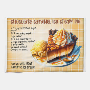 Chocolate Caramel Ice Cream Pie Recipe Tea Towel