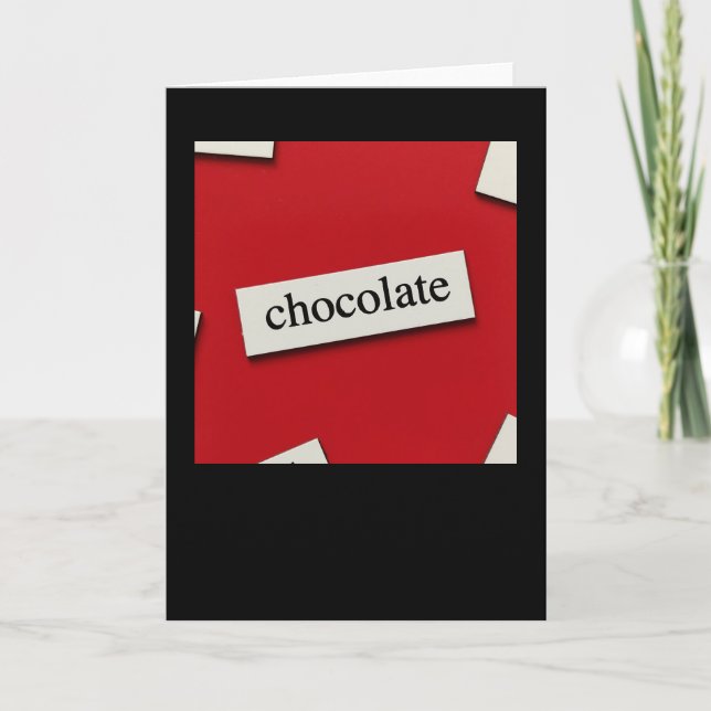 Chocolate Card (Front)