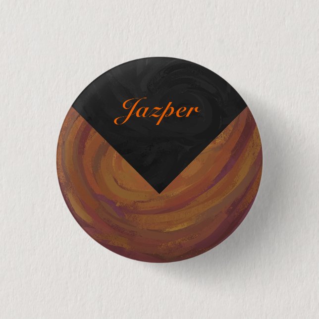 Chocolate Carmel Swirl 3 Cm Round Badge (Front)