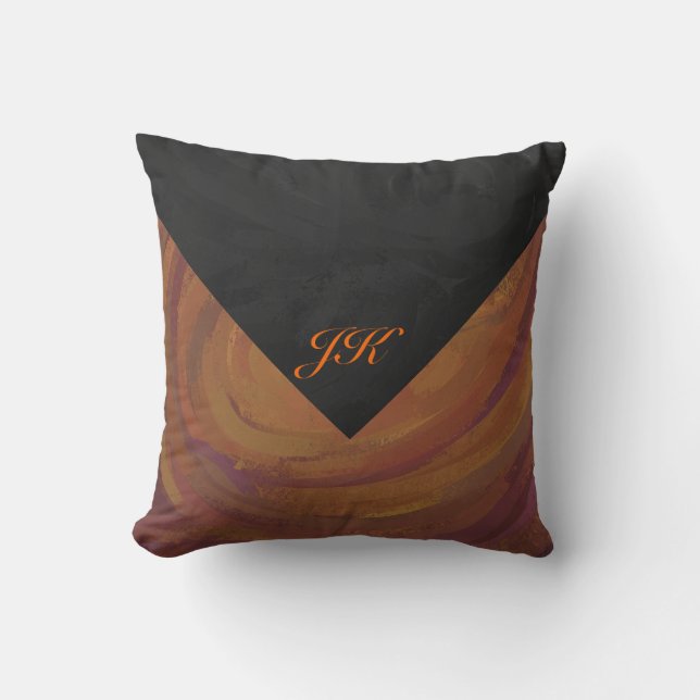 Chocolate Carmel Swirl Cushion (Front)