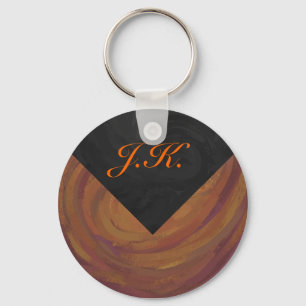Chocolate Carmel Swirl Key Ring