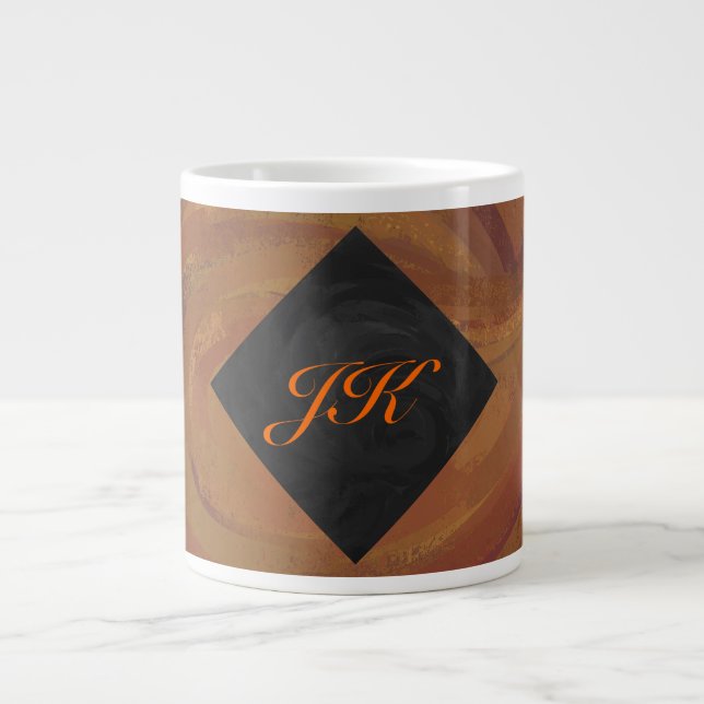 Chocolate Carmel Swirl Large Coffee Mug (Front)