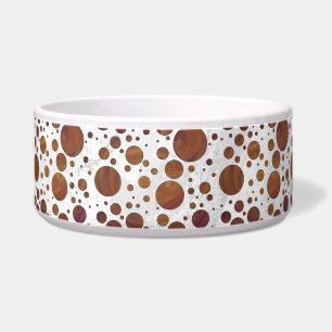 Chocolate Carmel Swirl Polka Dot
