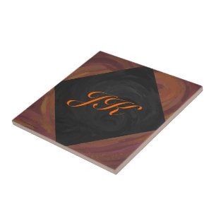 Chocolate Carmel Swirl Tile