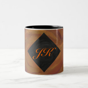 Chocolate Carmel Swirl Two-Tone Coffee Mug