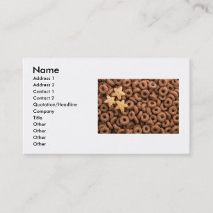 Chocolate Cereal Business Card
