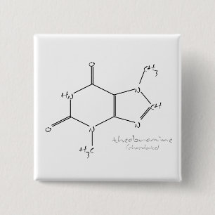 Chocolate chemistry 15 cm square badge