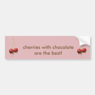Chocolate cherries bumper sticker
