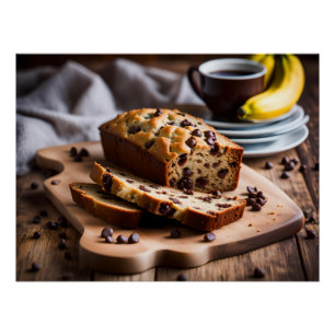 Chocolate Chip Banana Bread Poster